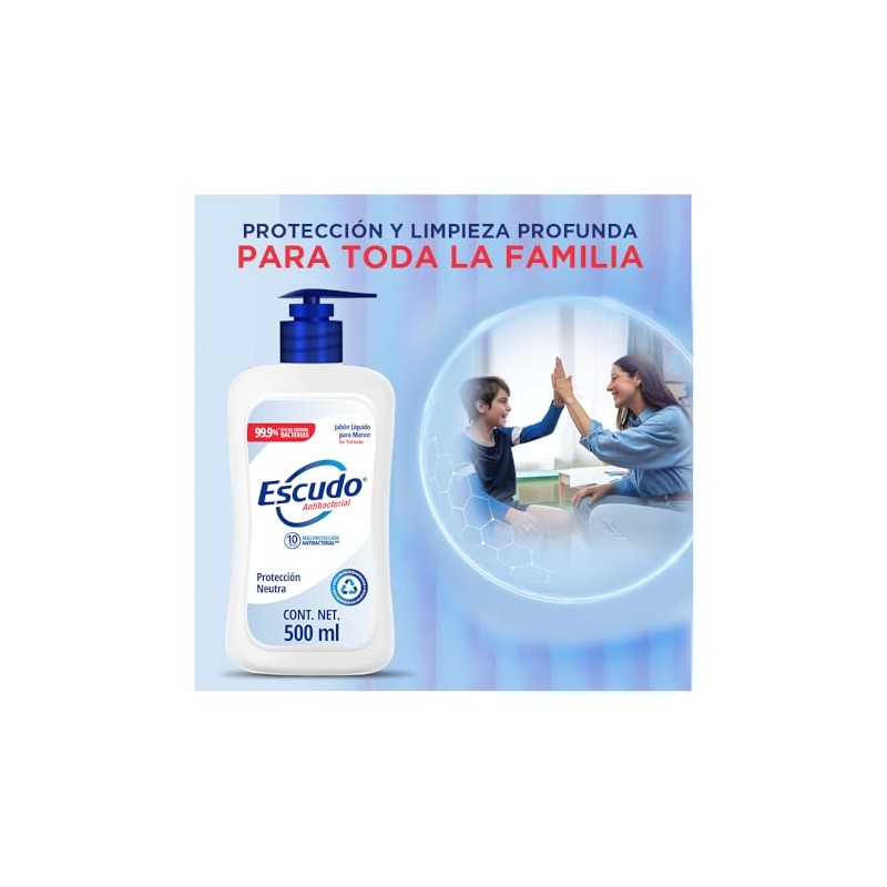 Escudo Jabón Líquido Para Manos, Protección Neutra, 1 pieza de