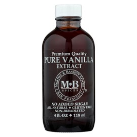 Morton & Bassett Pure Vanilla Extract, 4-Ounce Jars (Pack of 3)