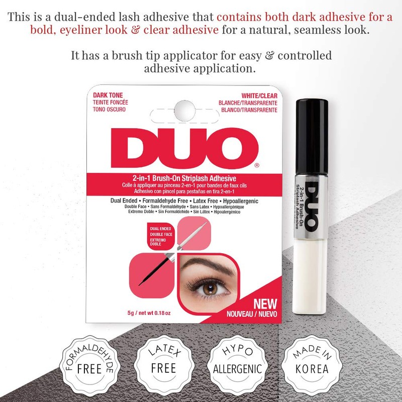 DUO 2-in-1 Brush On Eyelash Glue – Dual Ended Strip