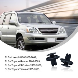 LoloWheat 20Pcs Radiator Cover Clip Nylon Bumper Fastener Assembly Automotive Body Rivet Fixing Clip Compatible with Lexus GX470 4Runner FJ Cruiser Tacoma 90467-08217