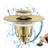 MUAIOLAUS Universal Bathroom Sink Stopper, Pop Up Sink Stopper with
