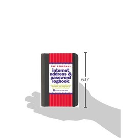 The Personal Internet Address & Password Logbook (removable cover band for security)