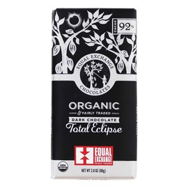 Equal Exchange - Organic & Fairly Traded Dark Chocolate Bar Total Eclipse 92% Cacao - 2.8 oz.