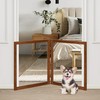 LZRS Clear Dog Gate for Indoor Use - Transparent Pet