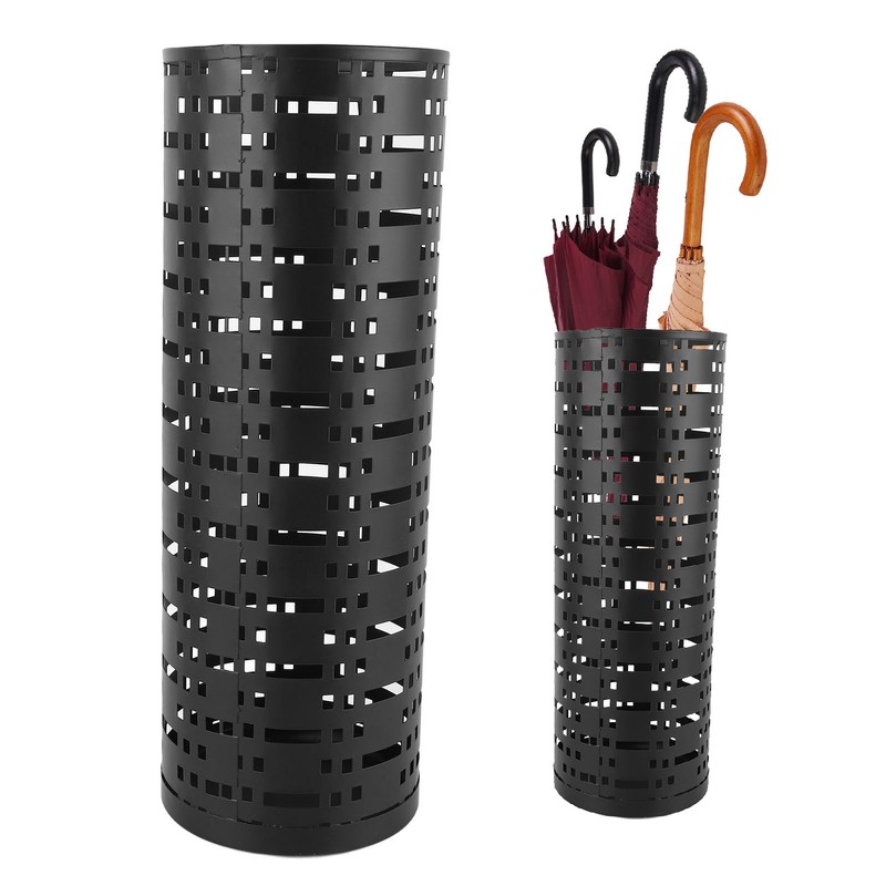 Umbrella Holder Rustproof Waterproof Space Saving Fashionable Hollow Round Metal