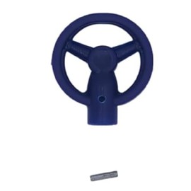 SALPIE Replacement Head for Key Anti-Theft Block Shaft Key Fob Head Made of PVC (Various Models) (NEW, Blue)