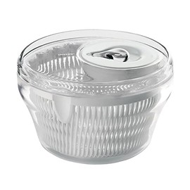 Guzzini Latina Large Transparent Salad Spinner, 11-Inches