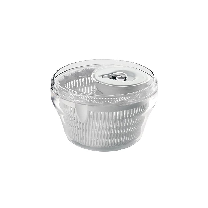 Guzzini Latina Large Transparent Salad Spinner, 11-Inches