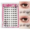 Self Adhesive Eyelashes Press On Eyelash Clusters LASGOOS Natural Charming
