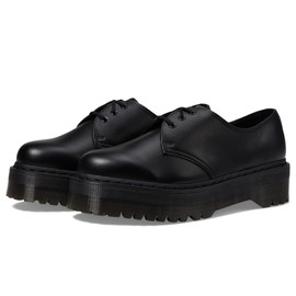 Dr. Martens Unisex V 1461 Quad Mono Oxford, Black, 8 US Men