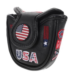 Sosoport Putter Covers: Pu Mallet Putter Covers Half Mallet Small Golf Headcover Club Heads Protector for Women Men Golf Enthusiast
