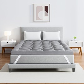 Maxzzz Twin Mattress Topper, Extra Thick Mattress Pad Cover for Back Pain, Mattress Protector for 8-21 Inch Mattress, 800GSM Down Alternative, 39 * 75 Inches.