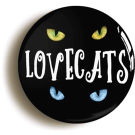 Ozorath LOVECATS BADGE BUTTON PIN (Size is 1inch/25mm diameter)