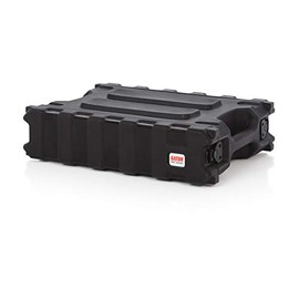 Gator Cases Pro Series Rotationally Molded 2U Rack Case with Shallow 13" Depth; Made in USA (G-PRO-2U-13)