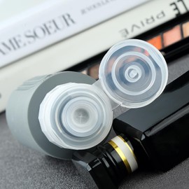 Mrsdry Travel Bottles for Toiletries, Large 6oz Oversize Containers, BPA Free Leak Proof Tubs Refillable Liquid Travel Accessories with Toiletry Bag for Cometic Shampoo and Lotion Soap (4 Pack)