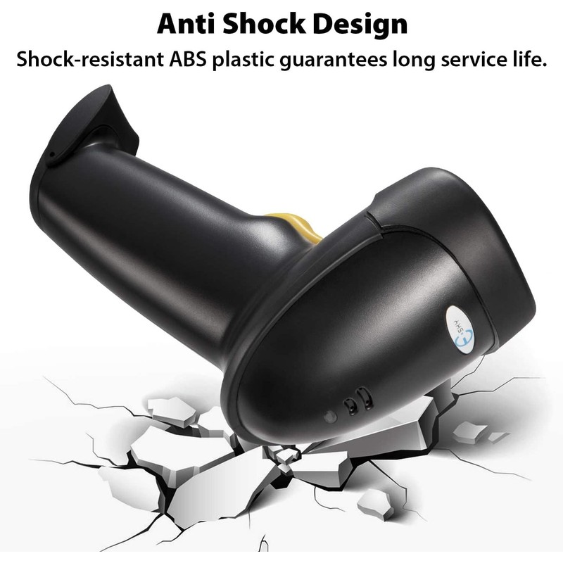 Barcode Scanner with Stand, 2 Pack Wired Handheld Bar Code