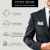 Selected Hanky Satin Pocket Square for Men Solid Color