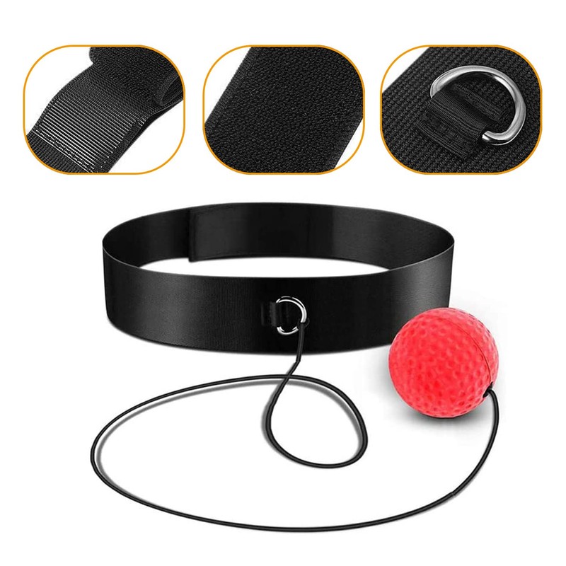 sinzau Reflex Ball Boxing Training Ball with Headband 3 Levels