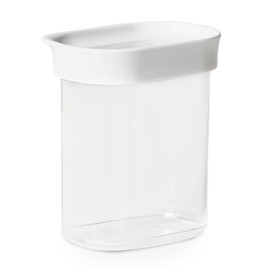 Emsa Optima Dry Storage Container 0.38 Litre, Rectangular, Portrait, 100 Percent Safe, Hygienic, Space-Efficient, Fresh Seal, Transparent Design, Snap Closure, N1141500
