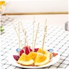 Faux Pearl Toothpicks Bamboo Cocktail Picks 4.72'' Decorative Cocktail Sticks
