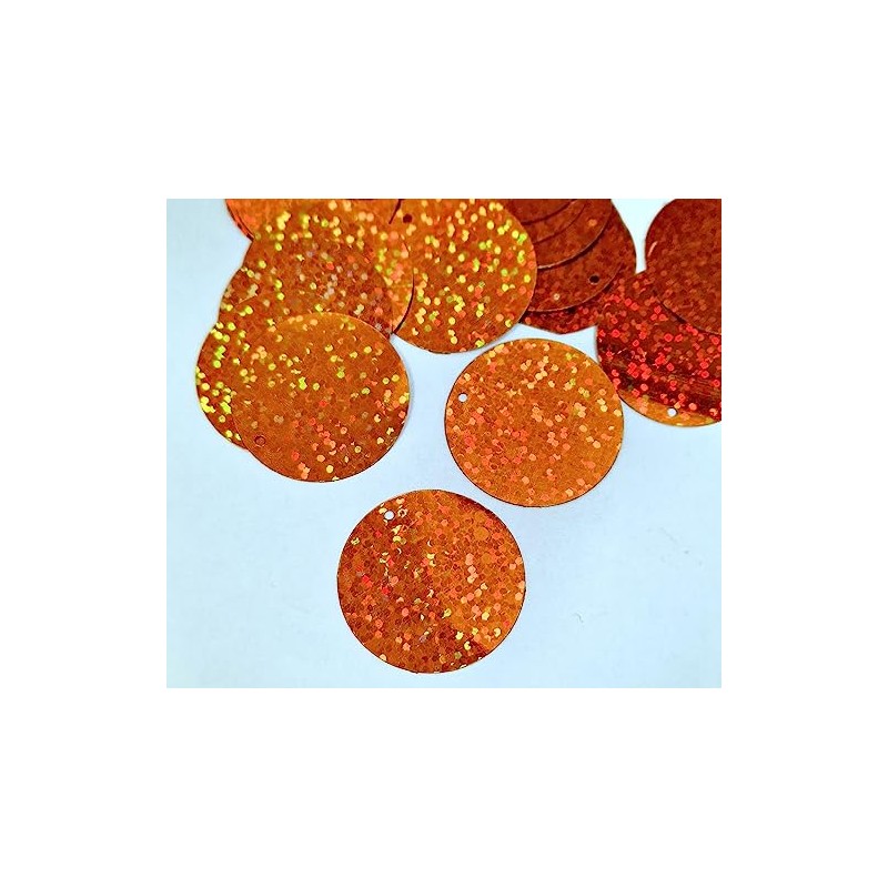 MajorCrafts 30mm 30g 130pcs Holographic Large Round PVC Sequins with