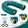 Pangda 100 Ft x 3/8'' Coil Garden Hose EVA Recoil