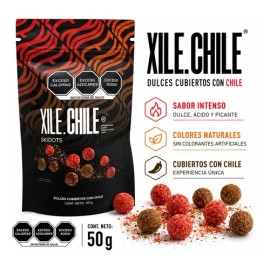 Xile Chile Dulces Picositos Skidots Enchilados Bolsa 50g