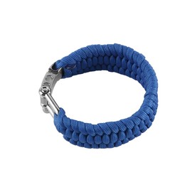 Sarini Survival Bracelet with Adjustable Braided Outdoor Parachute Cord Bracelet for Camping Hiking Boating Emergency Outdoor Adventure (Blue)
