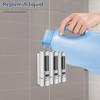 3 Chamber Shampoo Dispenser with Clear Window, Refillable Soap Dispenser