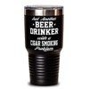 ODTGIFTS Funny Cigar Smoker Tumbler Just Another Beer Drinker With