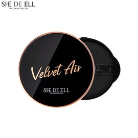 SHE DE ELL Velvet Air Able Cushion Up SPF50+ PA++++ 15g*2ea, Shade:19 Pure Rose