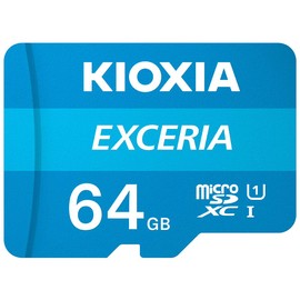 microSDXC 64GB EXCERIA Ultra High Speed UHS-I KIOXIA (Formerly Toshiba Memory) + SD Adapter + Clear Storage Case