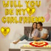 HyDren Will You Be My Girlfriend Balloons Kit Include 18