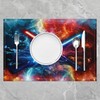jejeloiu Lightsaber Placemats Set of 4 12"x18" Kids Water and