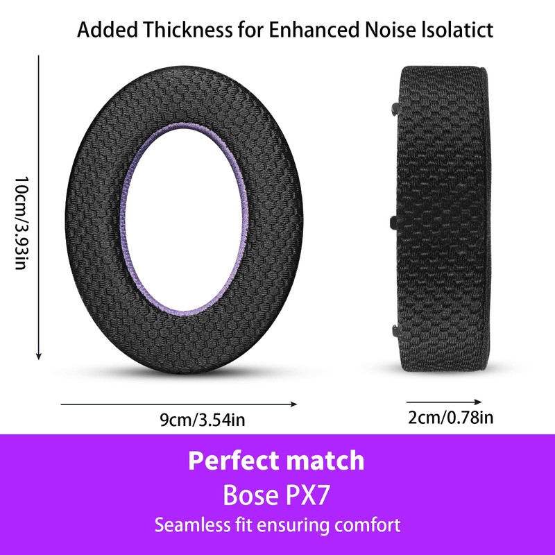 Jomwag Breathable Mesh Replacement Earpads for Bowers & Wilkins PX7