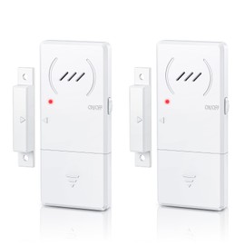 HAPYTHDA Freezer Door Alarm 60s Delay, 0.3in Ultra Thin Freezer Alarm Wireless WiFi Alert, Refrigerator & Fridge Door Alarm or Chime, Time Delay Door Alarm for Freezer/Door/Window, Freezer Alarm 2P