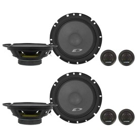 Alpine (2) Pairs SXE-1751S 6.5" 220 Watt Car Audio Component Speakers