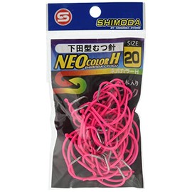 Shimoda Fishing Gear HP Shimoda Type Mutsu Hook Neo Color H No. 20 50 pieces Luminous Pink
