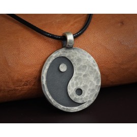 Baldur Jewelry - Yin Yang Necklace Ancient Pendant Jewelry - Yin and Yang Necklaces - Ying Yang Symbol - Yin Yang Necklace for Men Women - Yin Yang Gifts - Ying Yang Jewelry - 925 Silver Necklace