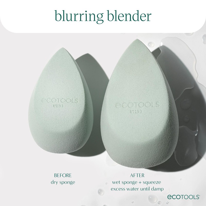 EcoTools Blurring Blender Makeup Sponge, Makeup Blending Sponge For Blurred