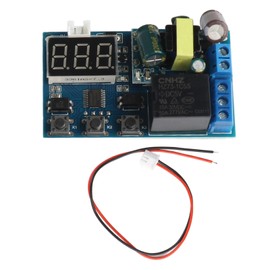 Relay Timer Module 1 Way Adjustable Trigger Delay Cycle Timing PCB Switch Relay Module with LED Digital Display