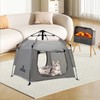ASFANES Outdoor Pet Automatic Camping Tent, Pop up Cave Bed