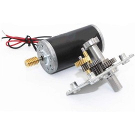 High Torque Turbo Worm Gearbox Micro-Motor Right Angle Geared Motor - 12V 80RPM Tools