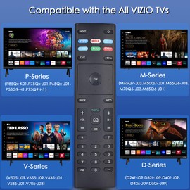 XRT136 para control remoto Vizio Smart TV, control de repuesto para televisores Vizio Smart LED LCD HD 4K UHD HDR serie D, serie E, serie M, serie P, serie PX, serie V
