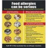BUILDINGSIGNS.COM Food Allergies Sign (Aluminum Rust Free, Commercial USE, 14.25X15.75)-REF24-1027