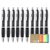 Libetui Pack of 10 Ergonomic Ballpoint Pens Blue Writing Non-Slip