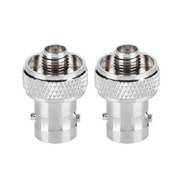 SMA BNC Conversion Connector 2pcs SMA Female to BNC Female Converter Adapter Connector Coaxial Connector for Connecting Wireless LAN Devices, Coaxial Cable, Wi-Fi External Antenna and More