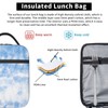 SUPLUCHOM Lunch Box Tie Dye White Blue Art Insulated Bag