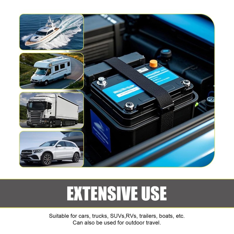 MLY 2PCS Adjustable Luggage Straps, Battery Box Strap Hold Down,