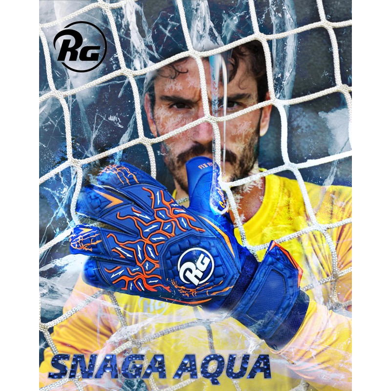 Genuine RG Goalkeeper Gloves High Model Snaga Aqua 2025 Snaga